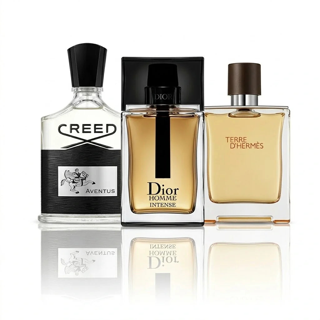 Moc i Status | Creed Aventus, Dior Homme Intense, Terre d’Hermès.